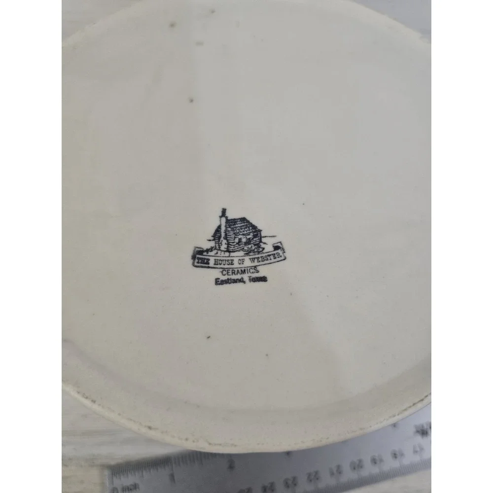 Vintage House of Webster Liberty Bell Ceramic Cookie Jar Canister Gray Texas